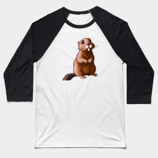 Cute Gopher Drawing Baseball T-Shirt